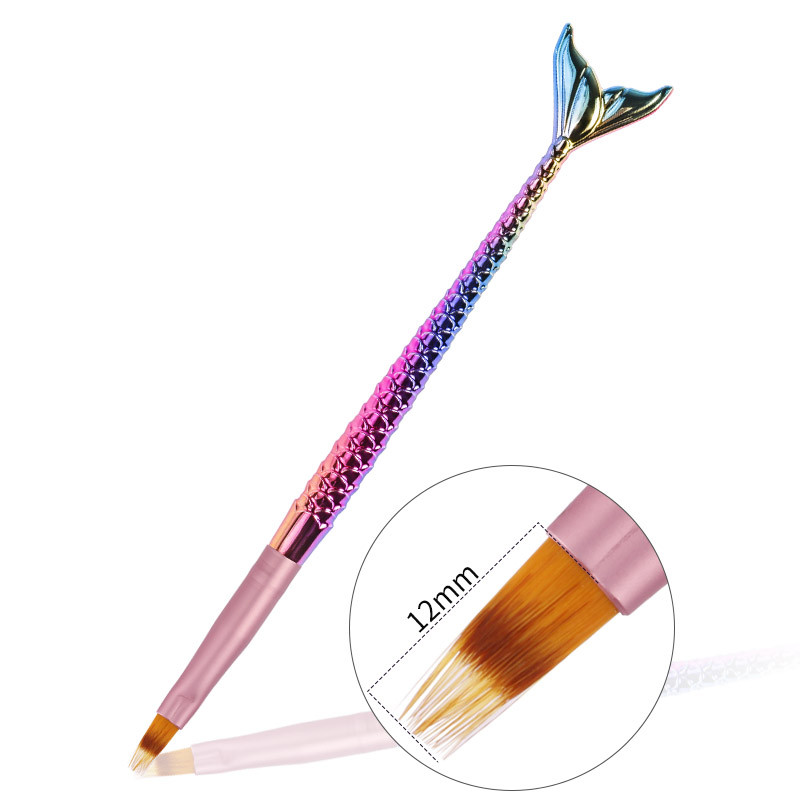 CHNRMJL 5 τμχ/Σετ Mermaid Gradient Flower Nail Art Brush σκαλιστή ρίγα ζωγραφική στυλό σχεδίασης Ακρυλικό UV Gel Nail Tip Εργαλείο μανικιούρ