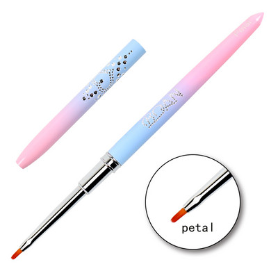 BQAN Rose Gold Nail Art Brush UV Gel Extension Brush Liner Tapybos Šepetėlio įklotas Piešimas Nagų šepetėliai Nagai Rašiklis Manikiūro Įrankiai