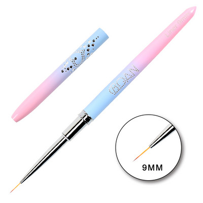 BQAN Rose Gold Nail Art Brush UV Gel Extension Brush Liner Tapybos Šepetėlio įklotas Piešimas Nagų šepetėliai Nagai Rašiklis Manikiūro Įrankiai