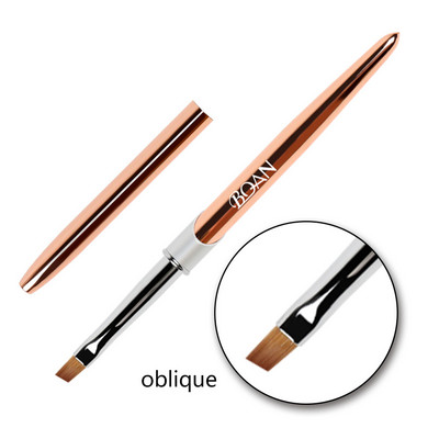 BQAN Rose Gold Nail Art Brush UV Gel Extension Brush Liner Tapybos Šepetėlio įklotas Piešimas Nagų šepetėliai Nagai Rašiklis Manikiūro Įrankiai