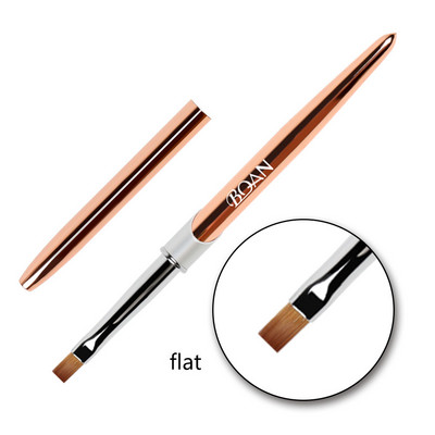 BQAN Rose Gold Nail Art Brush UV Gel Extension Brush Liner Tapybos Šepetėlio įklotas Piešimas Nagų šepetėliai Nagai Rašiklis Manikiūro Įrankiai