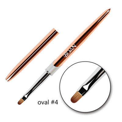 BQAN Rose Gold Nail Art Brush UV Gel Extension Brush Liner Tapybos Šepetėlio įklotas Piešimas Nagų šepetėliai Nagai Rašiklis Manikiūro Įrankiai