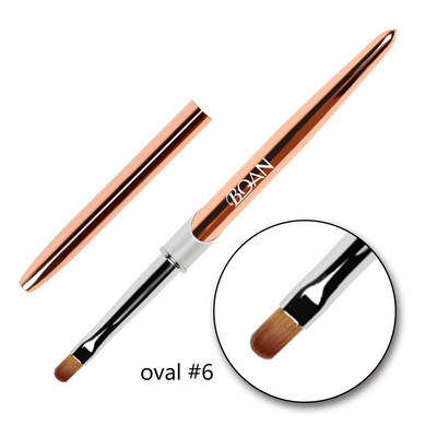 BQAN Rose Gold Nail Art Brush UV Gel Extension Brush Liner Tapybos Šepetėlio įklotas Piešimas Nagų šepetėliai Nagai Rašiklis Manikiūro Įrankiai