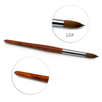 1vnt Kolinsky Sable akrilinis šepetėlis Nagų dailės šepetėlis UV geliui Carving Pen Brush Skysta pudra „pasidaryk pats“ nagų piešimo manikiūro šepetėlių rinkinys