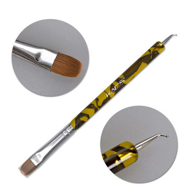 1vnt Kolinsky Sable akrilinis šepetėlis Nagų dailės šepetėlis UV geliui Carving Pen Brush Skysta pudra „pasidaryk pats“ nagų piešimo manikiūro šepetėlių rinkinys