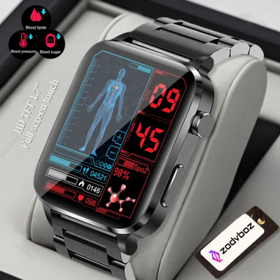 Ανώδυνο μη επεμβατικό Έξυπνο ρολόι σακχάρου αίματος Ανδρική θεραπεία με λέιζερ Υγεία αρτηριακή πίεση Αθλητικό Smartwatch Γυναικείο ρολόι γλυκόμετρου