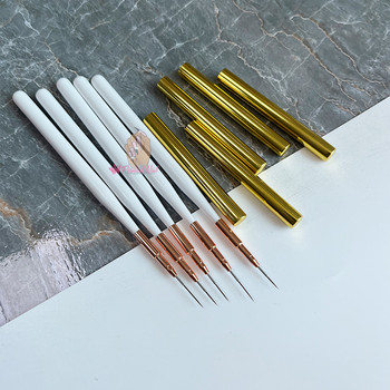 Επαγγελματικό ακρυλικό Nail Art Stripes Lines Brushes Tool Thin Liner Painting Drawing Pen Manicure Gel Brush 15mm