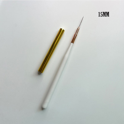 Επαγγελματικό ακρυλικό Nail Art Stripes Lines Brushes Tool Thin Liner Painting Drawing Pen Manicure Gel Brush 15mm