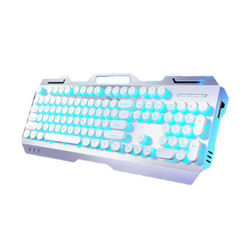 Клавиатура с RGB подсветка USB Кабелна Професионална игрална пънк клавиатура Компютър PC Кабелна мишка 3200dpi Економична клавиатура