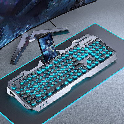 Tipkovnica s RGB pozadinskim osvjetljenjem USB žičane profesionalne igraće punk tipkovnice računalo PC žičano miš 3200dpi egonomska tipkovnica