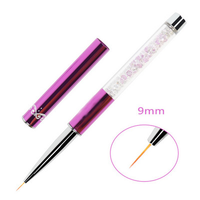 BQAN 1PC värviline küünepintsel UV geel küünte kunsti pintsel joon maali pintslid Crystal akrüül õhuke lainer Joonistuspliiats maniküüri tööriistad