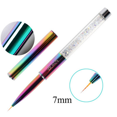 BQAN 1PC värviline küünepintsel UV geel küünte kunsti pintsel joon maali pintslid Crystal akrüül õhuke lainer Joonistuspliiats maniküüri tööriistad