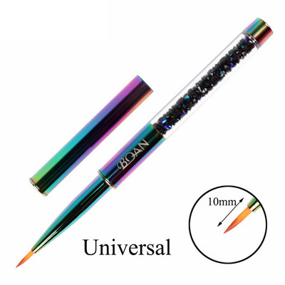 BQAN 1PC värviline küünepintsel UV geel küünte kunsti pintsel joon maali pintslid Crystal akrüül õhuke lainer Joonistuspliiats maniküüri tööriistad