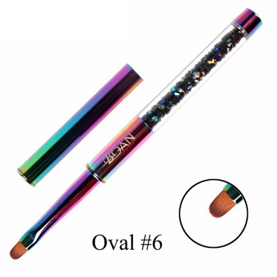 BQAN 1PC värviline küünepintsel UV geel küünte kunsti pintsel joon maali pintslid Crystal akrüül õhuke lainer Joonistuspliiats maniküüri tööriistad