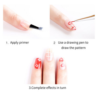 1 комплект UV гел за рисуване Nail Art Dotting Pen Четка за нокти Dotting Painting Рисуваща писалка Аксесоари за маникюр Направи си сам Инструмент за декорация