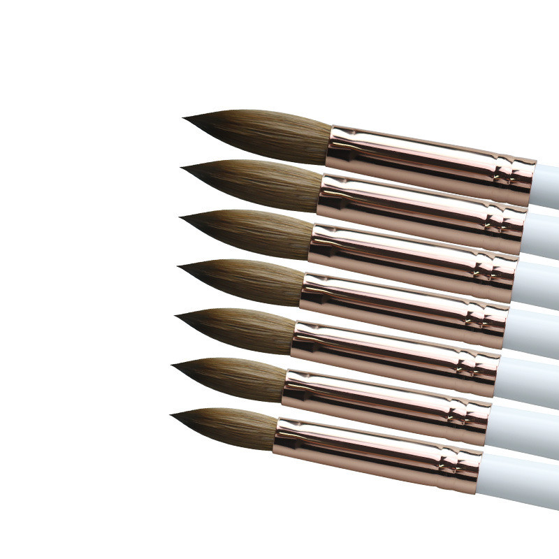 MIFANXI 7 Style 99,99% Kolinsky Nail Art Sculpture Carving Brush Течна пудра Flower Drawing Design Painting Pen