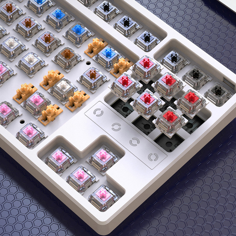 Κόκκινο διακόπτη μηχανικό πληκτρολόγιο για υπολογιστή υπολογιστή Laptop τύπου C Ενσύρματα επαγγελματικά πληκτρολόγια παιχνιδιών 87 πλήκτρων Πληκτρολόγιο LED με οπίσθιο φωτισμό