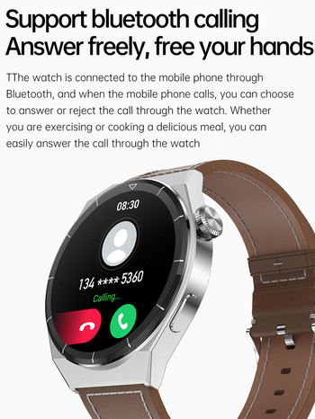 Για τηλέφωνο Huawei Xiaomi GT3 Pro Smart Watch Men Android 2022 Bluetooth Call IP68 Waterproof Smartwatch Smart Watch for Samsung