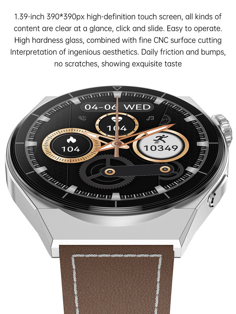 Telefonhoz Huawei Xiaomi GT3 Pro Smart Watch Férfi Android 2022 Bluetooth Call IP68 Vízálló SmartWatch Smart Watch Samsunghoz