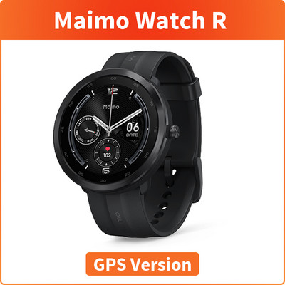 Παγκόσμια έκδοση Maimo Watch R Smartwatch GPS Blood Oxygen 1,3" Στεφάνη από ανοξείδωτο ατσάλι Καρδιακό ρολόι 12 ημερών μπαταρίας