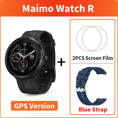 Παγκόσμια έκδοση Maimo Watch R Smartwatch GPS Blood Oxygen 1,3" Στεφάνη από ανοξείδωτο ατσάλι Καρδιακό ρολόι 12 ημερών μπαταρίας