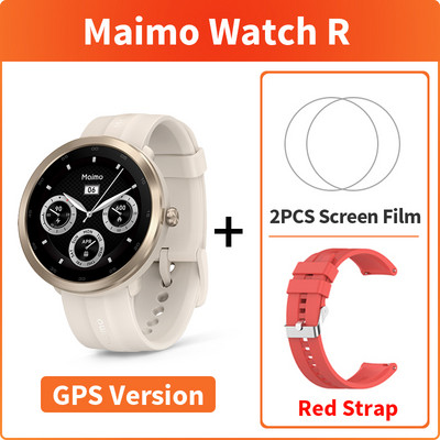 Παγκόσμια έκδοση Maimo Watch R Smartwatch GPS Blood Oxygen 1,3" Στεφάνη από ανοξείδωτο ατσάλι Καρδιακό ρολόι 12 ημερών μπαταρίας