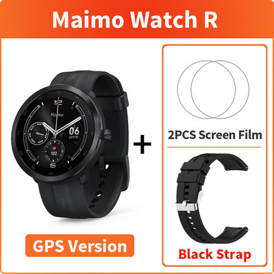Παγκόσμια έκδοση Maimo Watch R Smartwatch GPS Blood Oxygen 1,3" Στεφάνη από ανοξείδωτο ατσάλι Καρδιακό ρολόι 12 ημερών μπαταρίας