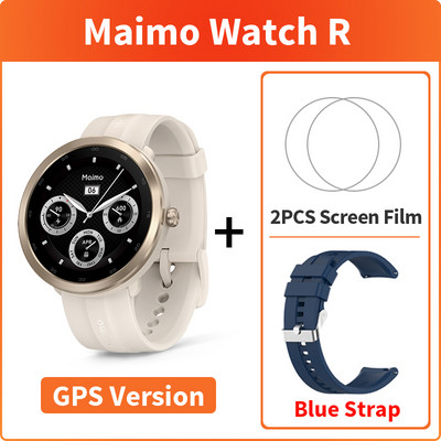 Παγκόσμια έκδοση Maimo Watch R Smartwatch GPS Blood Oxygen 1,3" Στεφάνη από ανοξείδωτο ατσάλι Καρδιακό ρολόι 12 ημερών μπαταρίας