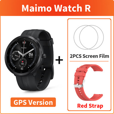 Παγκόσμια έκδοση Maimo Watch R Smartwatch GPS Blood Oxygen 1,3" Στεφάνη από ανοξείδωτο ατσάλι Καρδιακό ρολόι 12 ημερών μπαταρίας