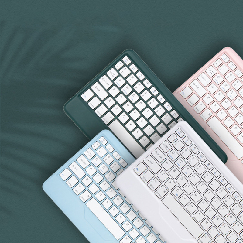 Ασύρματο πληκτρολόγιο 10 ιντσών για iPad 10 2022 Air 5 Pro 11 Phone Laptop Tablet Μαγνητικό Ρωσικό Ισπανικό Πληκτρολόγιο για Huawei Xiaomi