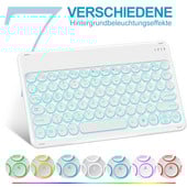 Tablet Bežična tipkovnica 7 LED pozadinsko osvjetljenje 10 inčna tipkovnica Punjive tipkovnice za IOS Windows Android tipkovnica ruski španjolski