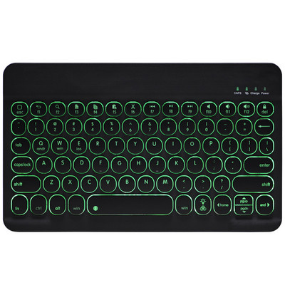 Tablet Bežična tipkovnica 7 LED pozadinsko osvjetljenje 10 inčna tipkovnica Punjive tipkovnice za IOS Windows Android tipkovnica ruski španjolski