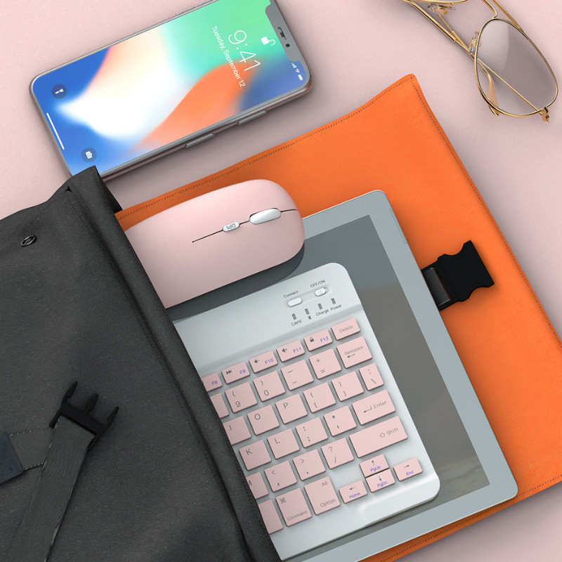 10-tolline juhtmeta klaviatuur iPad Pro 11 Air jaoks 5 4 3 5. 6. 8. Laetav hiirega klaviatuur Xiaomi Huawei Samsung jaoks