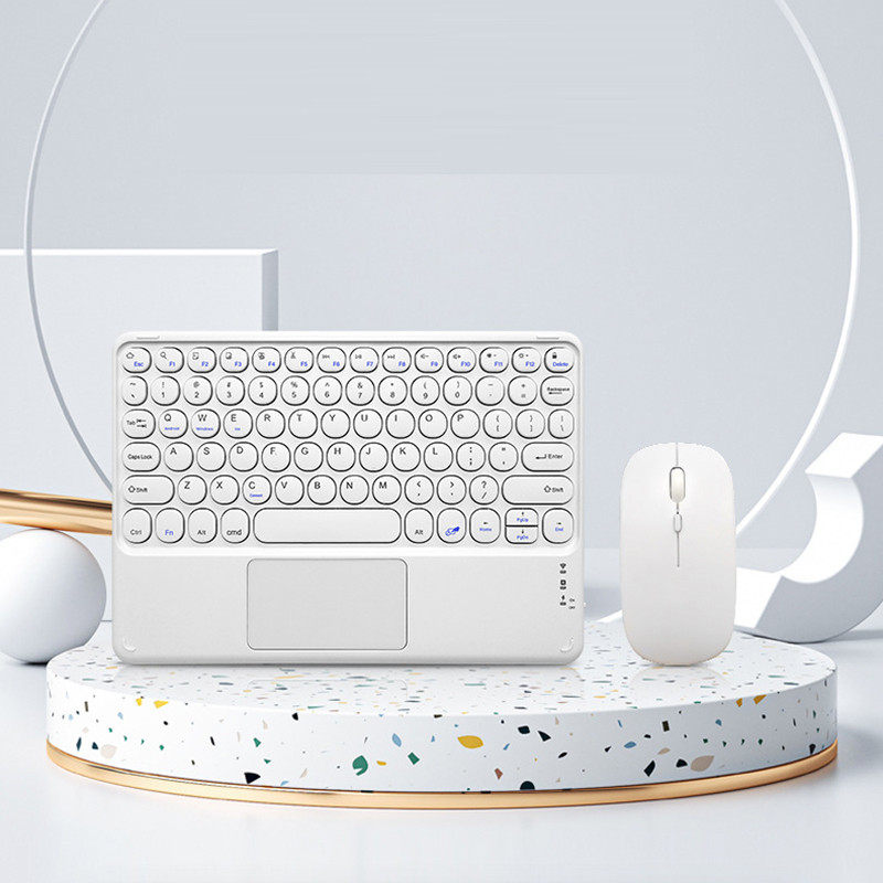 Tipkovnica za tablet s podlogom za praćenje Korejska/španjolska/ruska bežična punjiva tipkovnica Bluetooth-kompatibilne magnetske tipkovnice