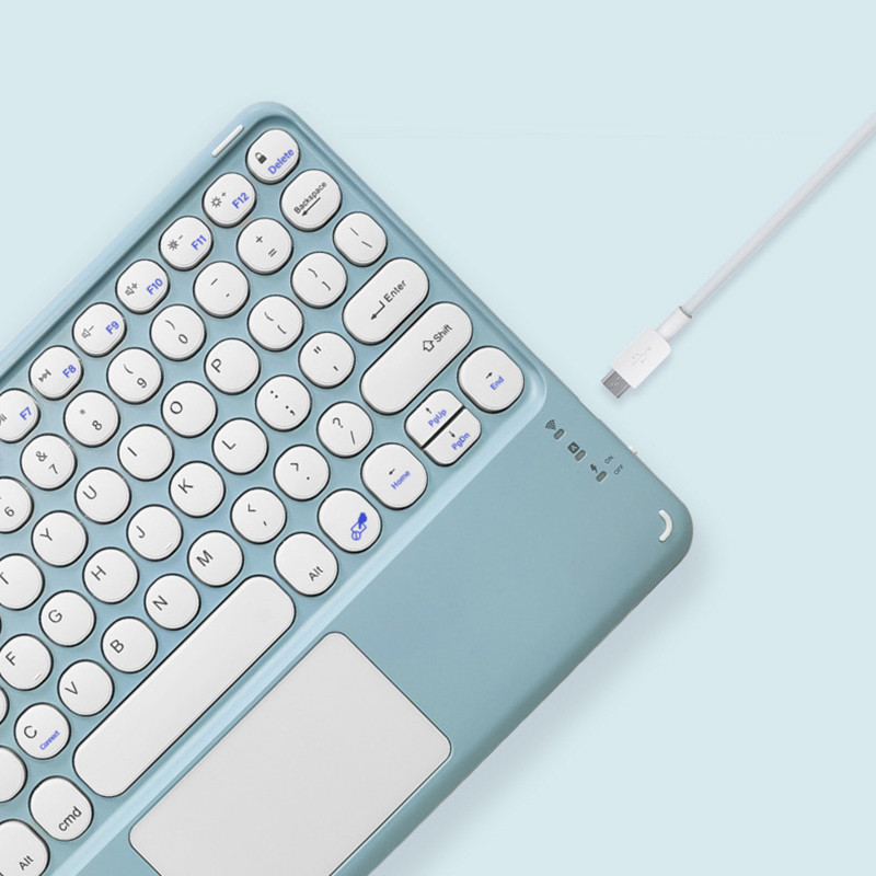 Tipkovnica za tablet s podlogom za praćenje Korejska/španjolska/ruska bežična punjiva tipkovnica Bluetooth-kompatibilne magnetske tipkovnice