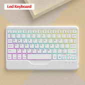 Ασύρματο πληκτρολόγιο RGB με οπίσθιο φωτισμό για Apple iPad Pro Air Επαναφορτιζόμενο πληκτρολόγιο Tablet PC για πληκτρολόγια tablet Samsung/Xiaomi/Huawei