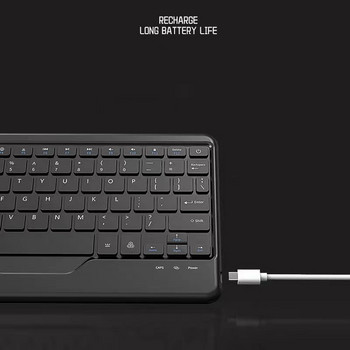 Безжична клавиатура с RGB подсветка за Apple iPad Pro Air Акумулаторна клавиатура за таблетен компютър за клавиатури за таблет Samsung/Xiaomi/Huawei
