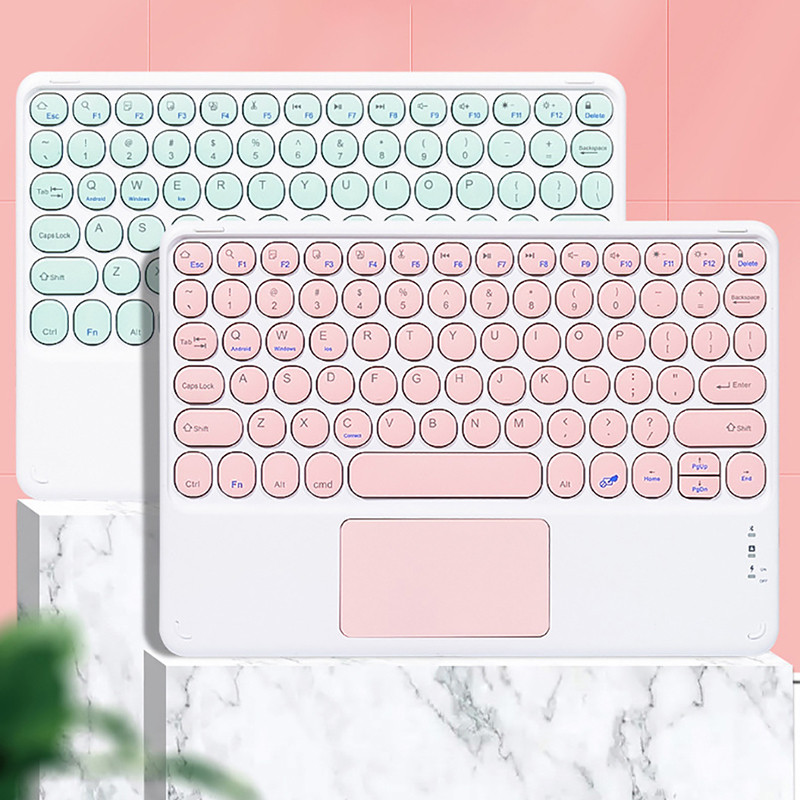 10 collu bezvadu tālruņa planšetdatora tastatūra un skārienpaliktnis iPad Air 4 Pro 11 ar Bluetooth saderīga pele Huawei Matepad tastatūrai