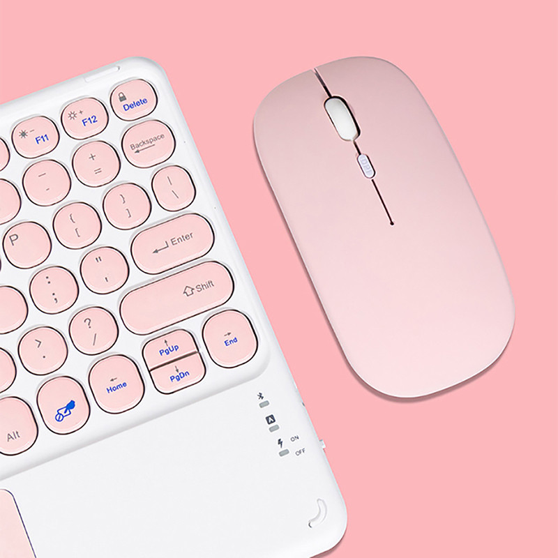 10 collu bezvadu tālruņa planšetdatora tastatūra un skārienpaliktnis iPad Air 4 Pro 11 ar Bluetooth saderīga pele Huawei Matepad tastatūrai