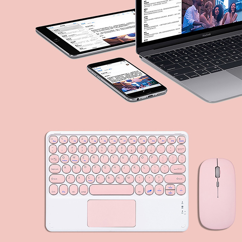 10 collu bezvadu tālruņa planšetdatora tastatūra un skārienpaliktnis iPad Air 4 Pro 11 ar Bluetooth saderīga pele Huawei Matepad tastatūrai