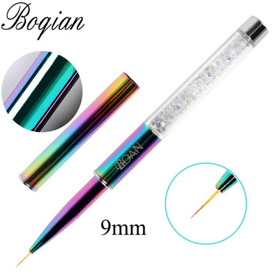 BQAN 1 τεμ. Rainbow Nail Brush Gel Brush Manicure Ακρυλικό UV Gel Επέκταση στυλό για βερνίκι νυχιών Εργαλεία βαφής με πινέλο σχεδίασης