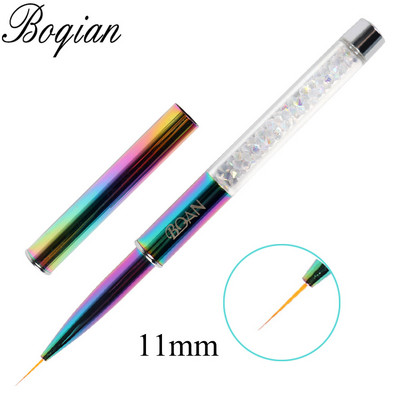 BQAN 1 τεμ. Rainbow Nail Brush Gel Brush Manicure Ακρυλικό UV Gel Επέκταση στυλό για βερνίκι νυχιών Εργαλεία βαφής με πινέλο σχεδίασης