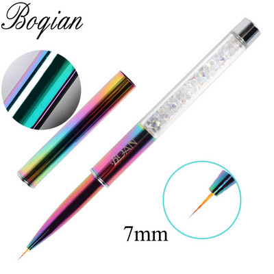 BQAN 1 τεμ. Rainbow Nail Brush Gel Brush Manicure Ακρυλικό UV Gel Επέκταση στυλό για βερνίκι νυχιών Εργαλεία βαφής με πινέλο σχεδίασης