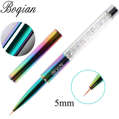 BQAN 1 τεμ. Rainbow Nail Brush Gel Brush Manicure Ακρυλικό UV Gel Επέκταση στυλό για βερνίκι νυχιών Εργαλεία βαφής με πινέλο σχεδίασης