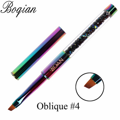 BQAN 1 τεμ. Rainbow Nail Brush Gel Brush Manicure Ακρυλικό UV Gel Επέκταση στυλό για βερνίκι νυχιών Εργαλεία βαφής με πινέλο σχεδίασης