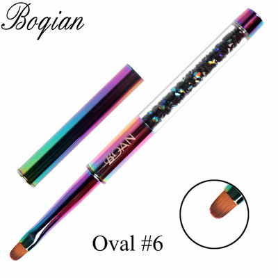 BQAN 1 τεμ. Rainbow Nail Brush Gel Brush Manicure Ακρυλικό UV Gel Επέκταση στυλό για βερνίκι νυχιών Εργαλεία βαφής με πινέλο σχεδίασης