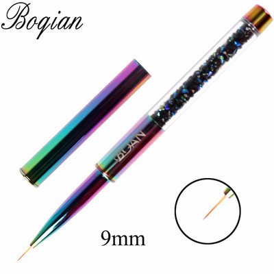 BQAN 1 τεμ. Rainbow Nail Brush Gel Brush Manicure Ακρυλικό UV Gel Επέκταση στυλό για βερνίκι νυχιών Εργαλεία βαφής με πινέλο σχεδίασης