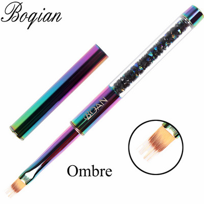 BQAN 1 τεμ. Rainbow Nail Brush Gel Brush Manicure Ακρυλικό UV Gel Επέκταση στυλό για βερνίκι νυχιών Εργαλεία βαφής με πινέλο σχεδίασης