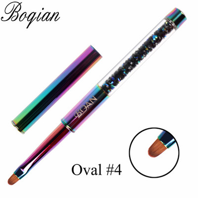 BQAN 1 τεμ. Rainbow Nail Brush Gel Brush Manicure Ακρυλικό UV Gel Επέκταση στυλό για βερνίκι νυχιών Εργαλεία βαφής με πινέλο σχεδίασης