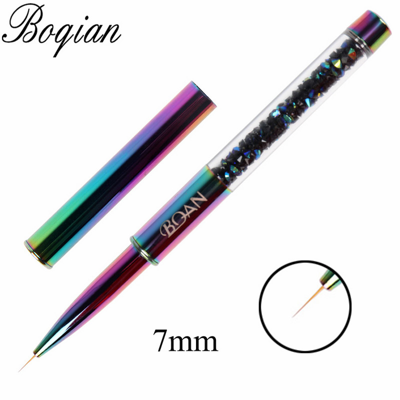 BQAN 1 τεμ. Rainbow Nail Brush Gel Brush Manicure Ακρυλικό UV Gel Επέκταση στυλό για βερνίκι νυχιών Εργαλεία βαφής με πινέλο σχεδίασης